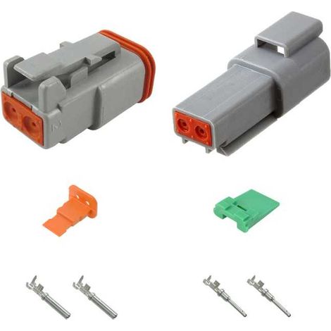 Kit connettore serie DT maschio femmina 2 vie