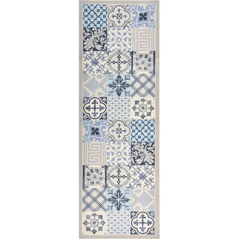 vidaXL Tapis de sol de cuisine lavable Mosaïque 60x180 cm