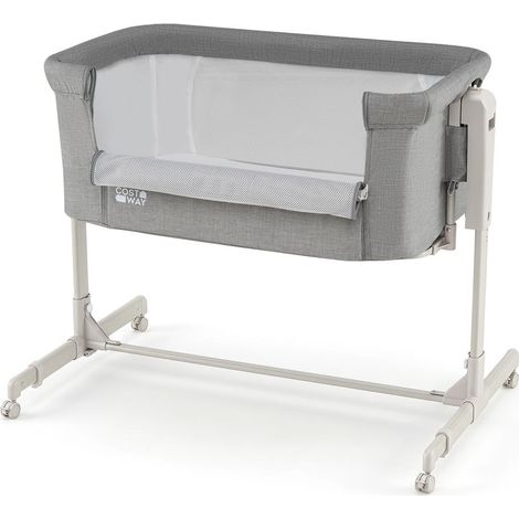 Lit cododo 3-en-1 pour bébé, berceau à roulettes pour nouveau-né, 6 hauteurs réglables et fonction bascule (1/3)