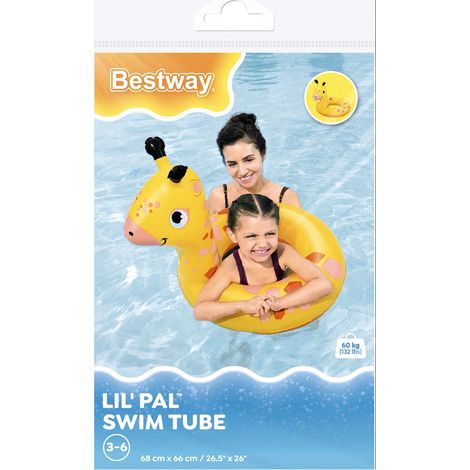 Bestway Flotador Hinchable Animales Color Surtido 64x60/68x66/73,5x66 cm +3 a 6 Años Playa y Piscina 36464 (1/2)
