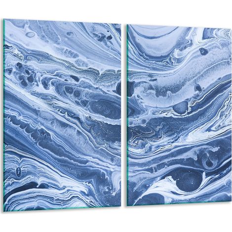 Tagliere in vetro 2x 30x52 in marmo (1/5)