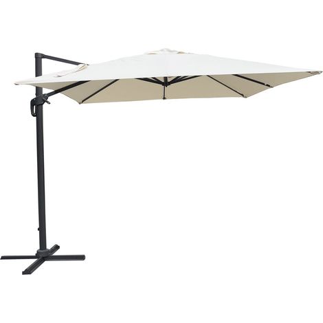 Moia Greenwood Colorado Ombrellone Antracite Ecrù Poliestere 3×4 m