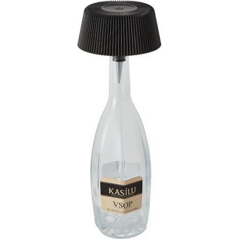 Lampe de bouteille de vin - lampe de table créative enfichable pour bouteille de vin, éclairant la lumière artistique de la vie (noir) (1/3)