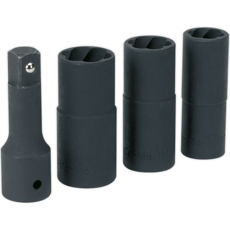 Sealey Wheel Nut Removal Flip Impact Sockets 1/2""Sq Drive SX271 (1/2)