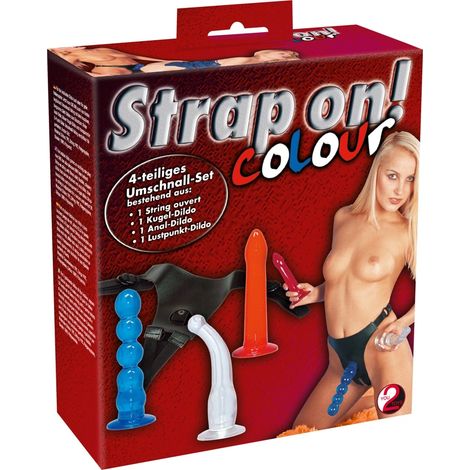 Strap On Set Phantom per pene colorato (1/5)