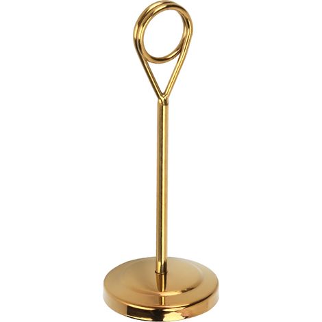 Tischkartenhalter aus Edelstahl, farbecht, leicht, Fotoclip für Hotel/Restaurant, 15,5 cm, goldfarben (1/5)