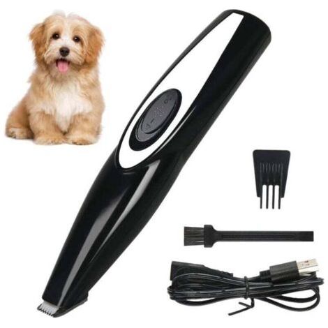 Pair Kabelloser und per USB aufladbarer Tierhaartrimmer – geräuscharm, ideal für Pfoten, Ohren, Gesichtshaare und Augen –