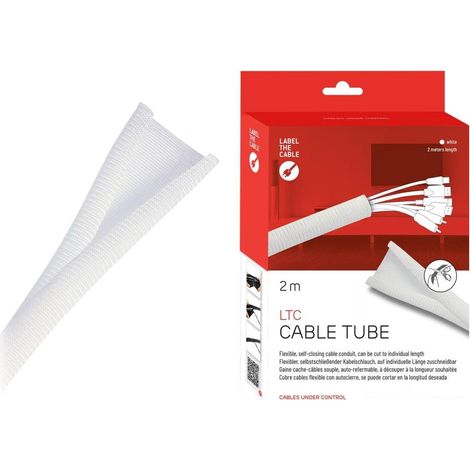 Label The Cable LTC Cable Tube blanco 2 metros poliéster