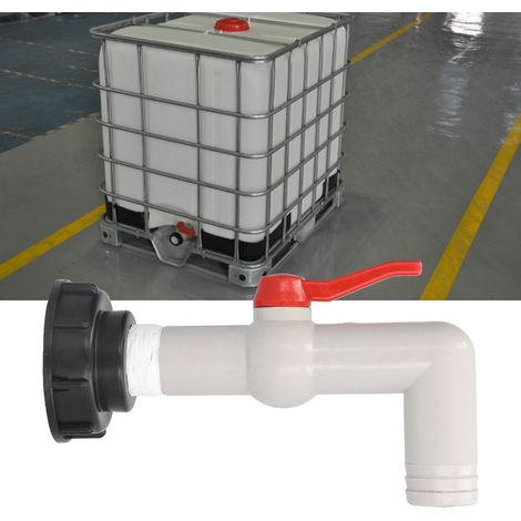 Raccord de vanne à 90° pour conteneur IBC, raccord de robinet de distribution pour conteneur IBC de 32 mm (1/5)
