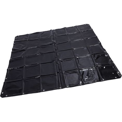 Rideau de protection soudage 5,7 x 5,7 pi vert foncé, écran suspendu anti-UV 6 niveaux avec attaches, pour atelier industriel (1/5)