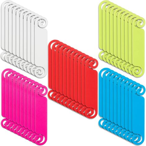 Kabelanhänger, Kabelmanagement-Etiketten, mehrfarbig, für USB-Computer, Handy-Ladegerät, 50 Stück (1/5)