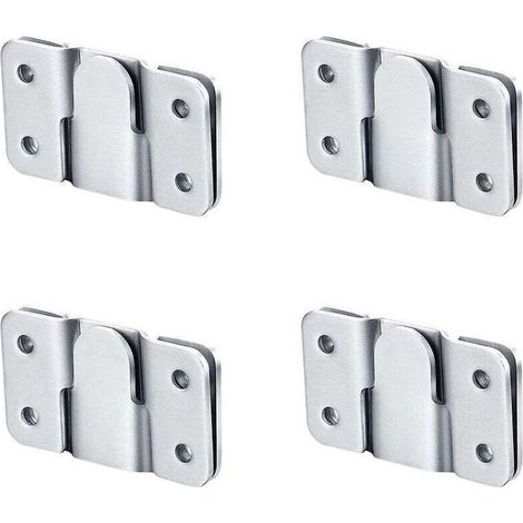 Support de Fixation Murale pour Tête de Lit avec Verrouillage Z Clip Crochet pour Meubles Miroirs et Images (1/4)