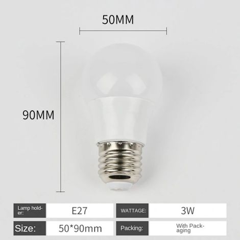 Filiyano-Ampoules LED suspendues E27-3W-9 perles E27-3W-9 perles (1/4)