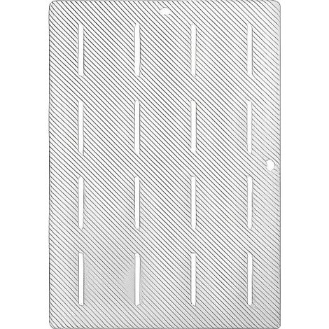 Tapis de bain antidérapant, tapis de douche doux à séchage rapide, tapis de bain blanc (1/5)