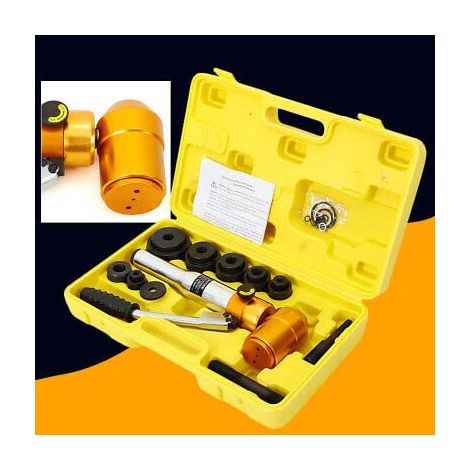 Hydraulische Blechlocher Satz, Hydraulik Metall Stanzen Stahlplatte Puncher 22.5-60.8Mm Lochschneider Punch Blechstanze Stanzlocher Stanzrohr Kit