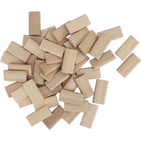 50 bouchons de tenon en bois de hêtre pour la fabrication de meubles et le travail du bois. (1/5)