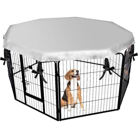 Housse Pour Cage Pour Chien - Imperméable Double Face Anti-Vent Et Anti-UV - Compatible Cage 24 Pouces 8 Panneaux - 1 Pièce (1/5)