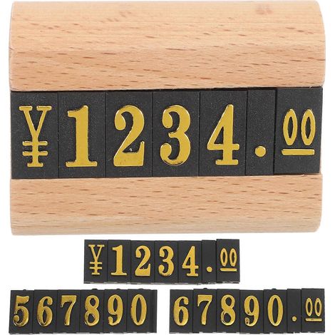 Mini présentoirs en bois pour chiffres, lot de 2, pour la fête de Thanksgiving. Design élégant. (1/5)
