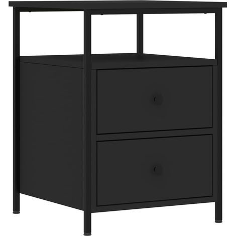 Maison Exclusive - Nachttisch Schwarz 44x45x60 cm Holzwerkstoff