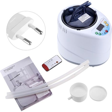 Générateur de vapeur pour spa et sauna, KkvoGmle, prise UE, 220V, réservoir 2L, chauffe-eau électrique, appareil de hammam domestique, accessoire bien-être, compact et efficace. (1/5)