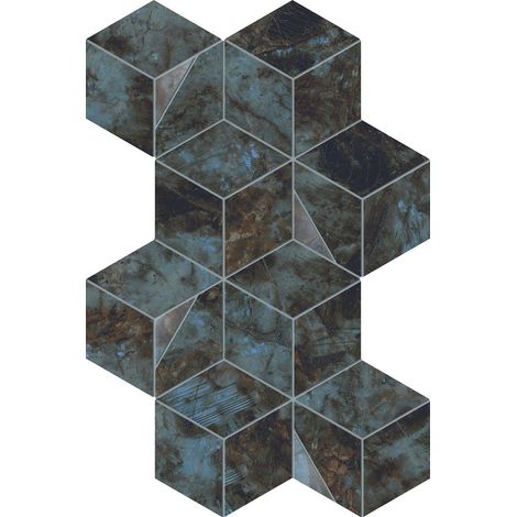 Mosaïque effet Marbre Tropicale Hexa 40,3x23,3x0,9 cm Brillant Sorvella - Mur intérieur (vendu par carton de 0,56339 m²) - RO'MA CARRELAGE