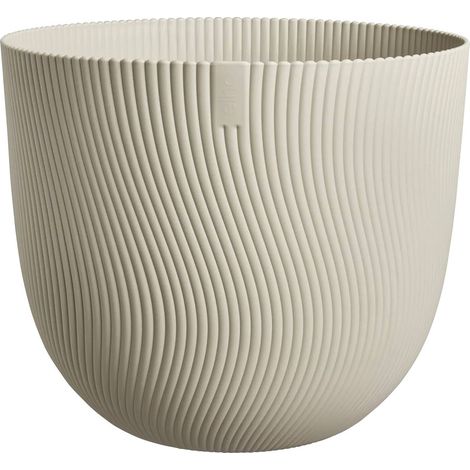 Elho Sereh Rond 40 - Beige - Ø 39 x H 33 cm - intérieurextérieur - 100% recyclé
