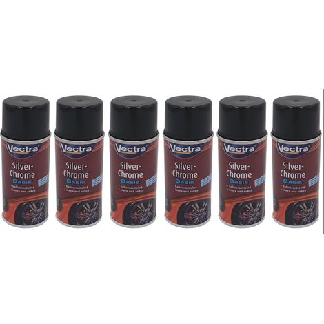 6x Vectra® Silver Chrome Basis Spezial Grundierung 150ml Haftgrund Spray Primer (1/2)