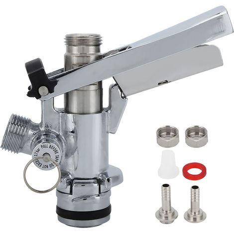 Raccord de fût bière Type U G5/8 Acier Inoxydable 304 et Laiton Robuste pour Distributeur Pression (1/5)
