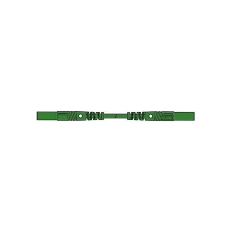 Cordon de mesure isole 100cm et ø 4mm - vert (mlb/gg-sh 100/1)