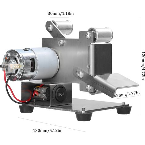 Mini ponceuse à bande électrique multifonctionnelle, machine de polissage et de meulage pour bricolage, affûteuse de lames de coupe (1/5)