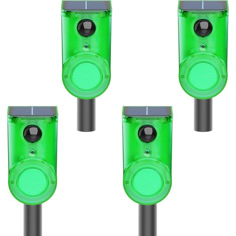 Alarme extérieure à détecteur de mouvement solaire - 129 décibels, convient aux cours, poulaillers, etc., 4 pièce, . (1/5)