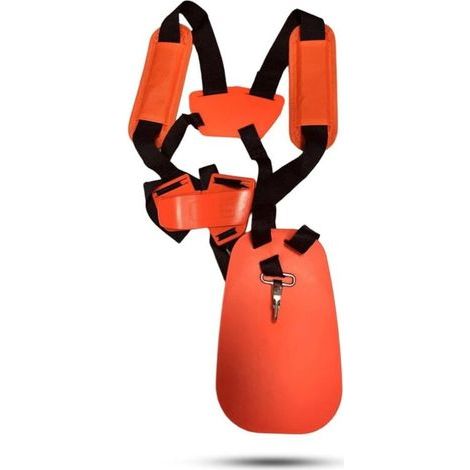 Bandoulière Réglable pour Débroussailleuse - Double Sangle de Portage Ergonomique - Compatible Stihl, Husqvarna, Echo (Modèle 18529) - Répartition Poids pour Jardinage et Bricolage