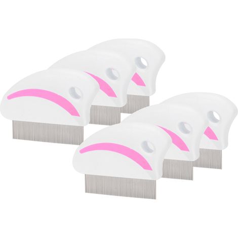 Lot de 6 peignes anti-puces pour chiens, chiots et chats : brosse multifonctionnelle pour le toilettage des animaux. (1/5)