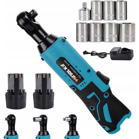 AVVITATORE A IMPULSI A BATTERIA CON CRICCHETTO 65NM ELETTRICO CON VALIGETTA 2 AKU 12V