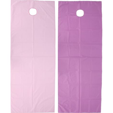 Housse de table de massage imperméable pour salon de beauté, trou d'ouverture 75x200cm, rose violet (1/5)