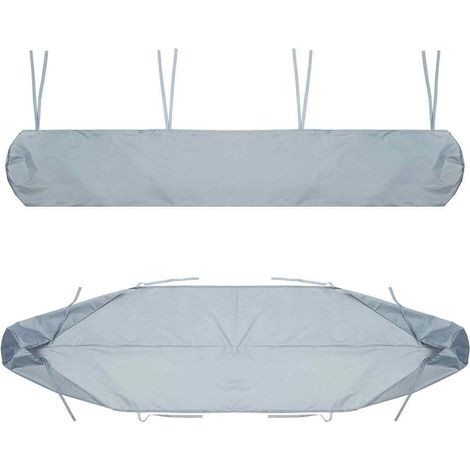Protecteur De Couverture d'Auvent Anti-Poussière, Housse De Auvent Pare Soleil Sac De Protection pour Store Banne, avec Cordon, pour Terrasse De Jardin Extérieur(Size:3M,Color:Gris) (1/5)