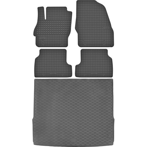 Juego de alfombrillas de goma para coche y alfombrilla para maletero para Ford Focus II MK2 Estate (2004-2011).