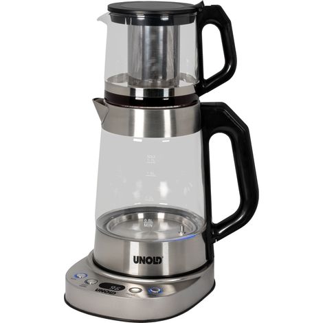 Unold Samowar Selin 18215 2in1 Teekocher Wasserkocher 1800 W Edelstahl