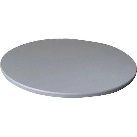 Runde Tischdecke aus Polyester mit elastischem Rand, wasserdicht, 70-85 cm Durchmesser, mit Rückseite, für Küche, Restaurant und Catering.-gray (1/5)