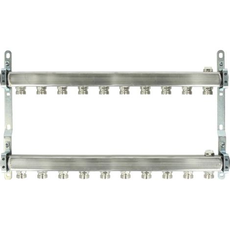 Collecteur pour radiateur 10 circuits 1’’ acier inoxydable