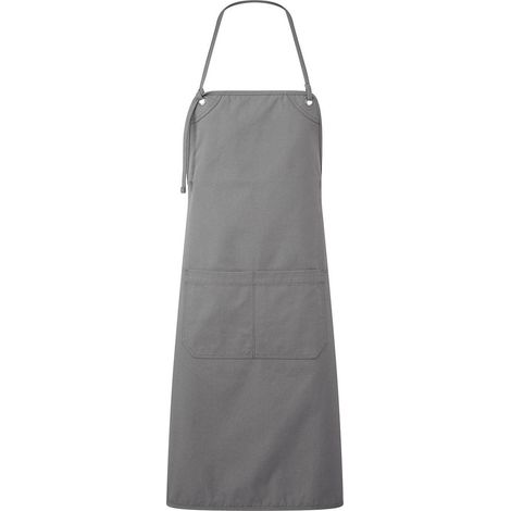 Tablier de cuisine pour travail gris foncé unisexe adulte (1/2)