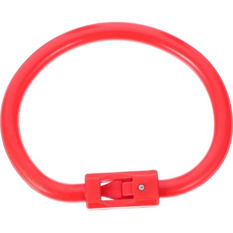 Anneau Nasal pour Bovin en Plastique Rouge, Installation Facile Lisse et Robuste, Conçu pour Vache et Bétail, Usage Fermier et Vétérinaire (1/5)