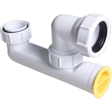 Coude de stockage de baignoire composants de drainage de déodorant de baignoire en plastique blanc sunflower (1/2)