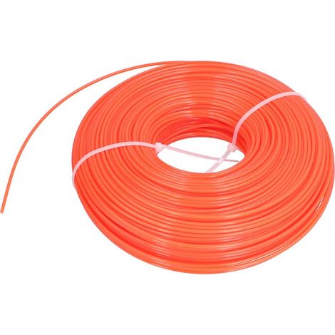 Corde de coupe 120m pour débroussailleuse, fil nylon rond 2.4mm, pièce de rechange pour tondeuse et jardin (1/5)