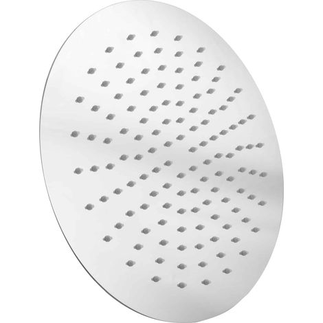 PaulGurkes Douche Plafonnier Rond 30cm en Acier Inoxydable Brillant