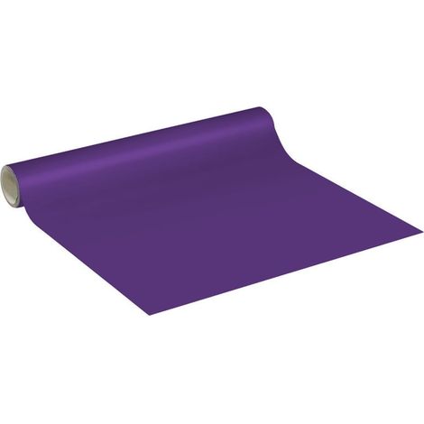 Sticker Vinyle Adhésif Rouleau au Mètre pour Décoration Intérieure, Mur de Cuisine, Autocollant Amovible, Lavable, Imperméable Fenêtre Meubles, Chambre, Salon - Violet - 60 cm x 10M (1/5)