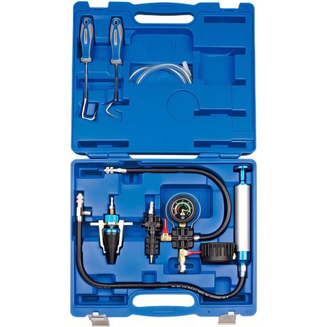 Testeur universel de pression de circuit de refroidissement – Diamètres 17 à 40 mm – Système manuel et pneumatique – Design résistant haute pression – King Tony (1/3)