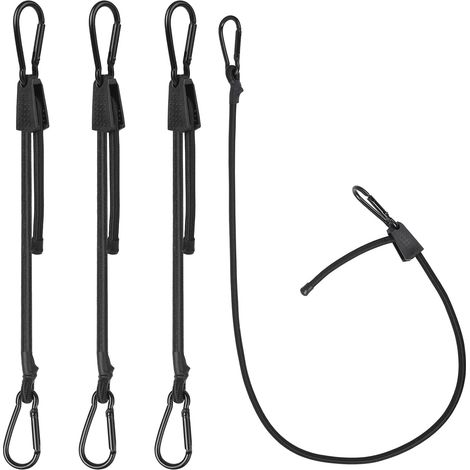 4 Pcs Tendeurs Elastique avec Crochets, 100 cm Tendeurs élastiques Réglables avec Crochets, Extenseur Tendeur Elastique en Caoutchouc pour Fixation Voiture Tentes vélo Bâches de Camping (1/5)