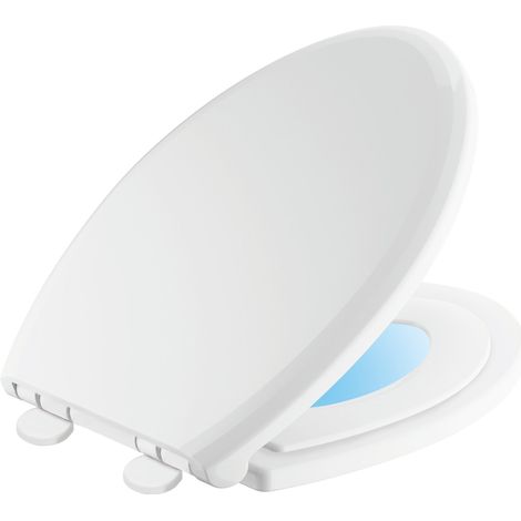 Delta Faucet Sanborne 833902-N-WH Sanborne - Sedile per WC allungato, con chiusura rallentata, colore: Bianco (1/4)