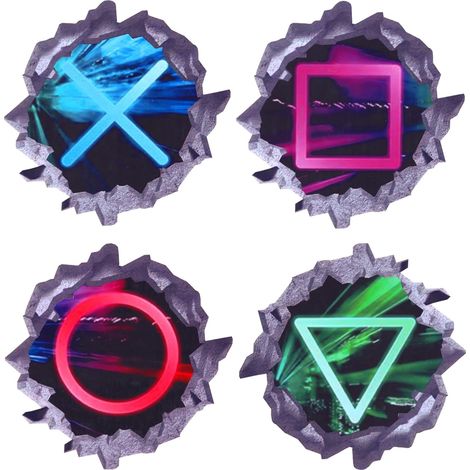 3D Autocollant Muraux Gamer Stickers Muraux Game Breaking (1/5)